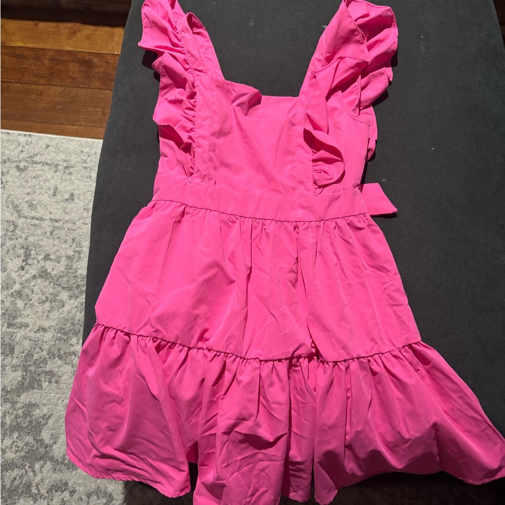 Pink Ruffled Dress